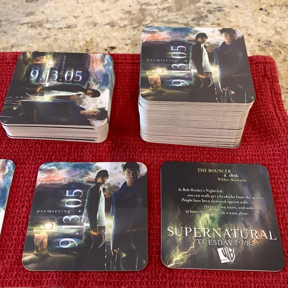Supernatural RARE premiere coasters